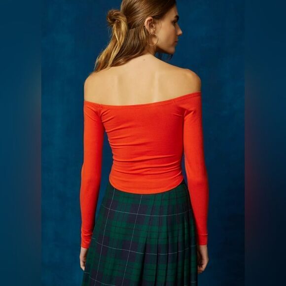 BDG Alex Off-The-Shoulder Top Urban Outfitters NWT/NWOT - Picture 10 of 11